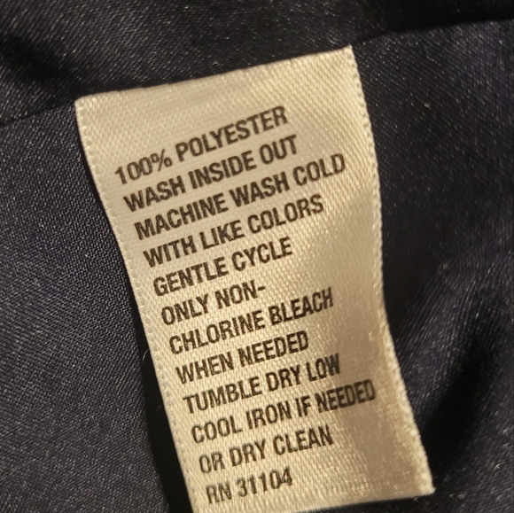 Crown & Ivy Navy Blue Patterned Dress - Size 12 - Picture 7 of 9